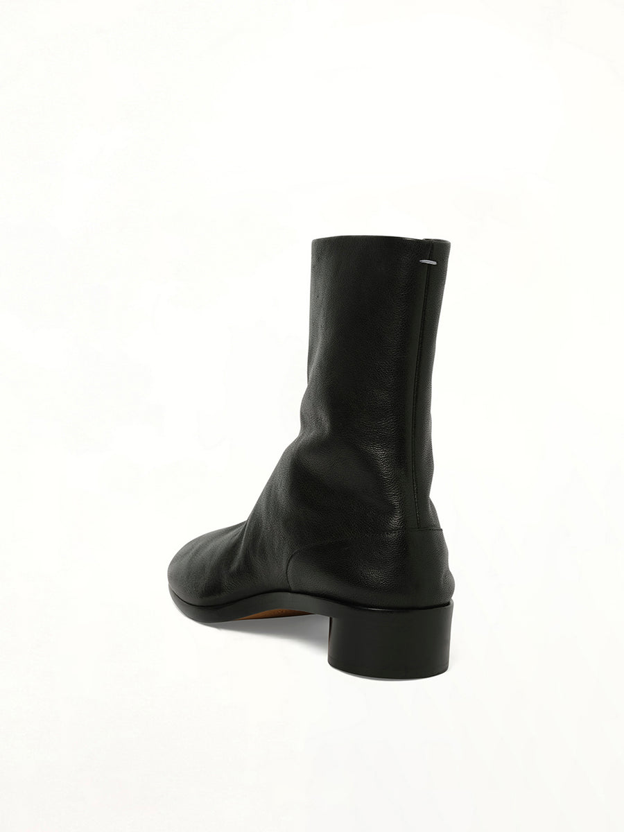 Tabi Ankle 3cm Boots in Black Back View | MAISON MARGIELA
