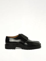 Tabi Lace-Ups Chunky Sole in Black Side View | MAISON MARGIELA