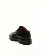 Tabi Lace-Ups Chunky Sole in Black Back View | MAISON MARGIELA