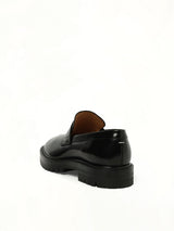 Tabi Loafers Chunky Sole in Black Back View | MAISON MARGIELA