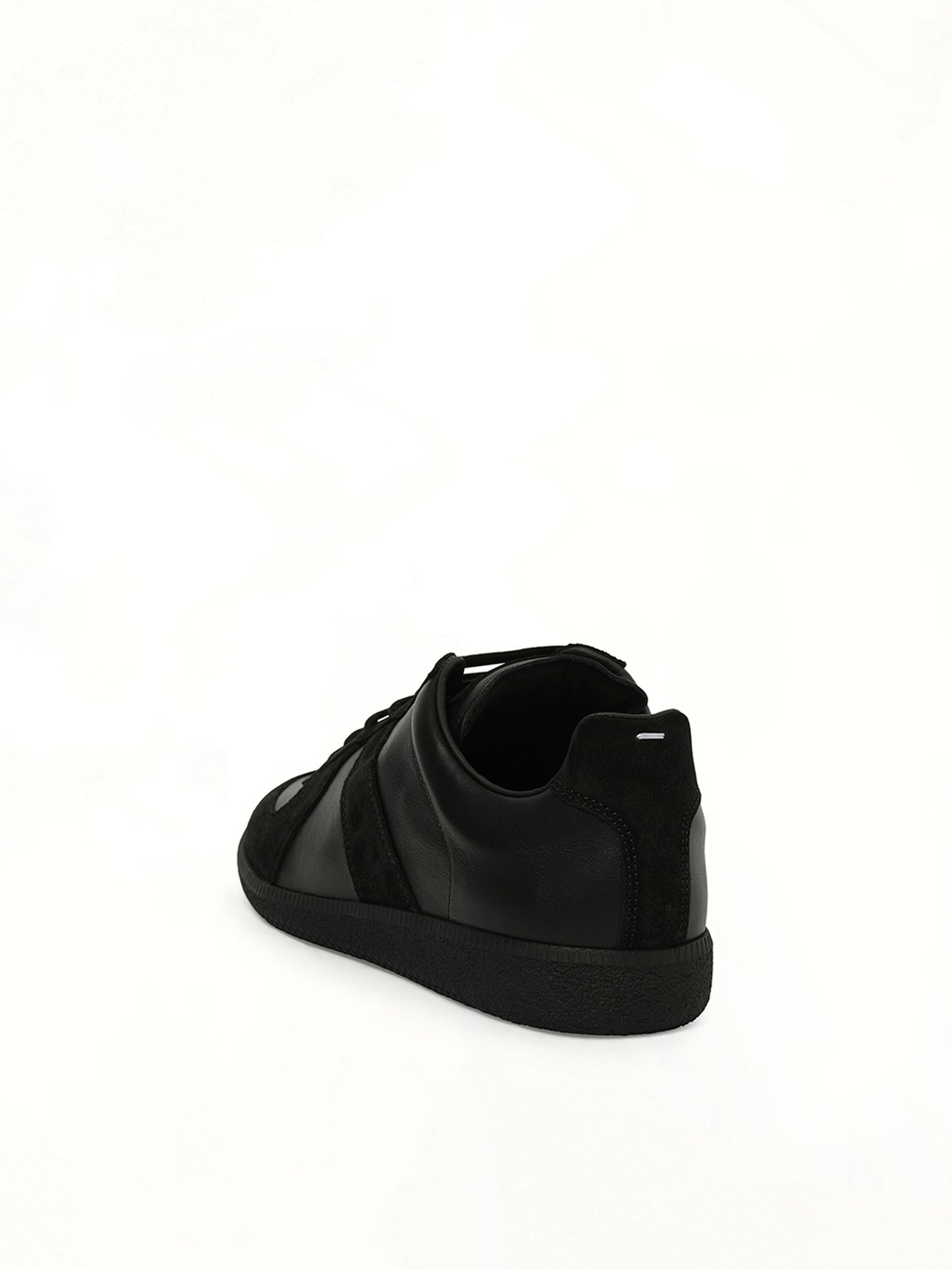 Replica Leather Sneaker in Black