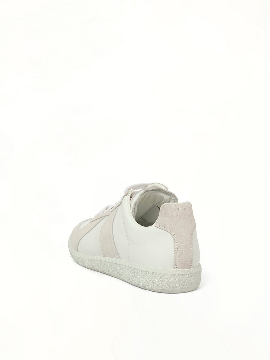 Replica Leather Sneaker in White Back View | MAISON MARGIELA