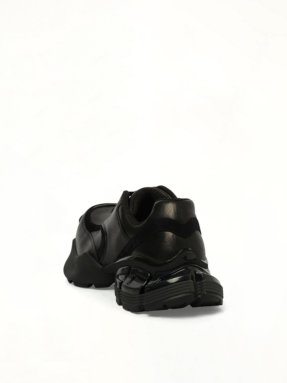 The Core Sneaker in Black Back View | REMAGINE