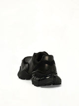 The Core Sneaker in Black Back View | REMAGINE