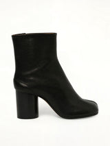 Tabi Ankle Boots 8cm Heel in Black Side View | MAISON MARGIELA