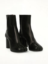 Tabi Ankle Boots 8cm Heel in Black Front View | MAISON MARGIELA