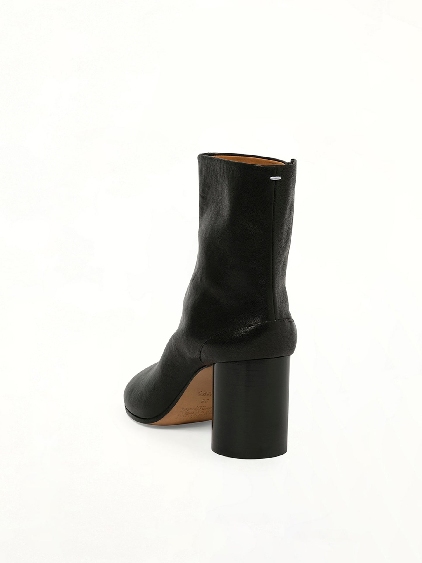 Tabi Ankle Boots 8cm Heel in Black