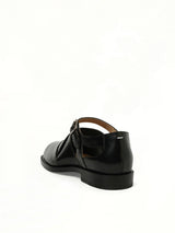 Tabi Toe Cut Out Sandals in Black Back View | MAISON MARGIELA