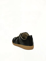 Replica Leather Sneaker in Black Back View | MAISON MARGIELA