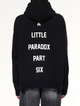 Dog Printed Hoodie in Black