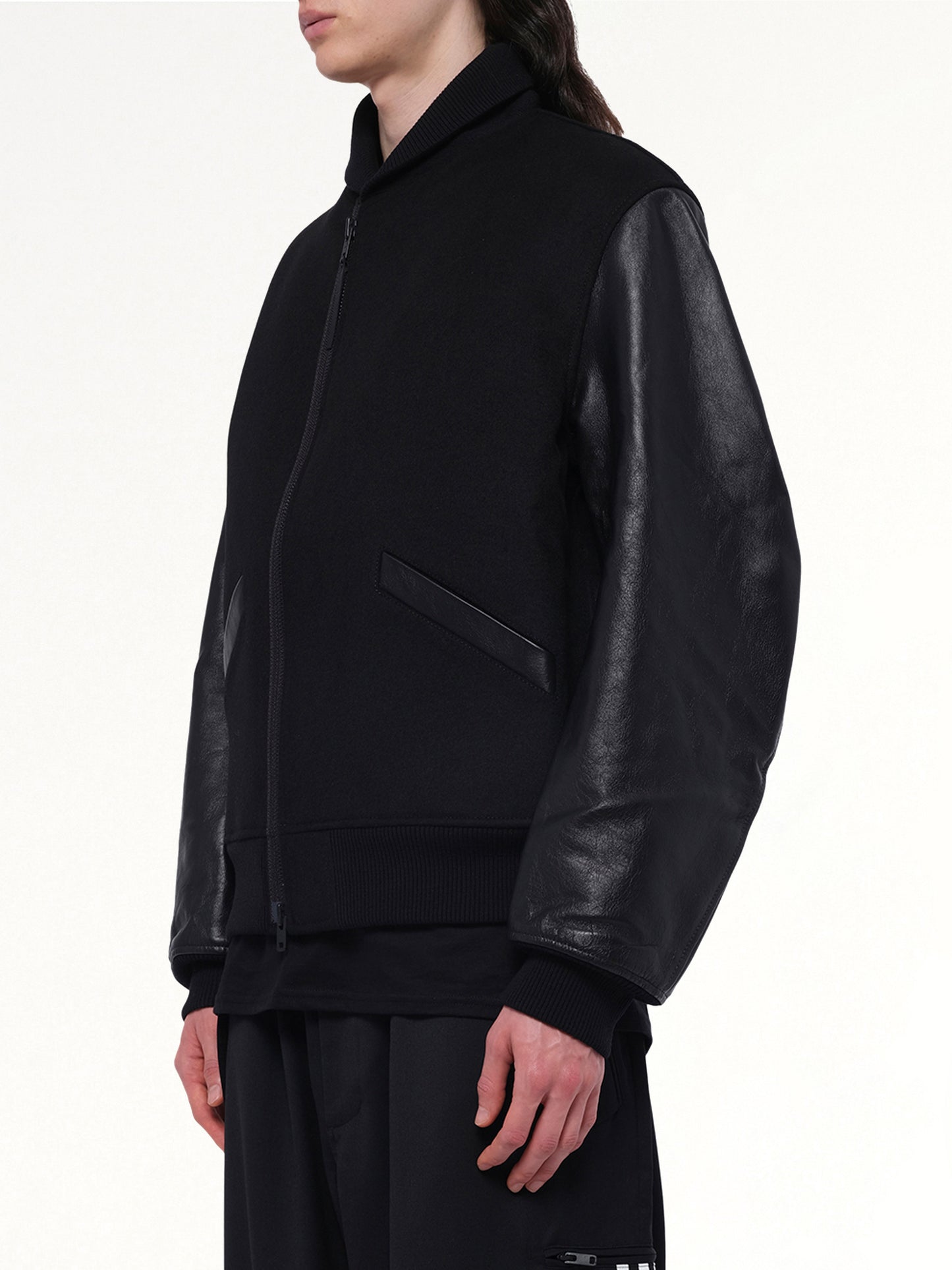 Letterman Jacket in Black