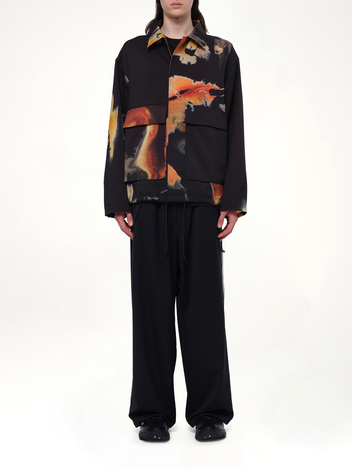 AOP Sport Uniform Coach Jacket in Black