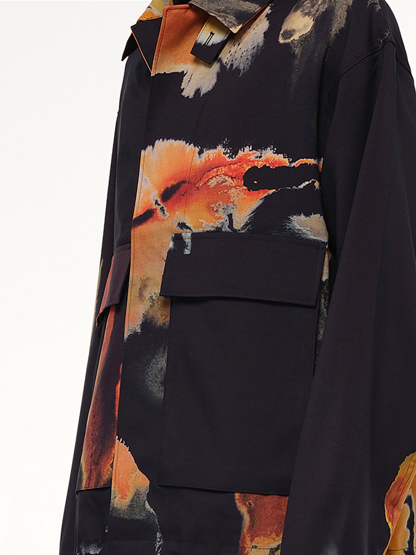 AOP Sport Uniform Coach Jacket in Black