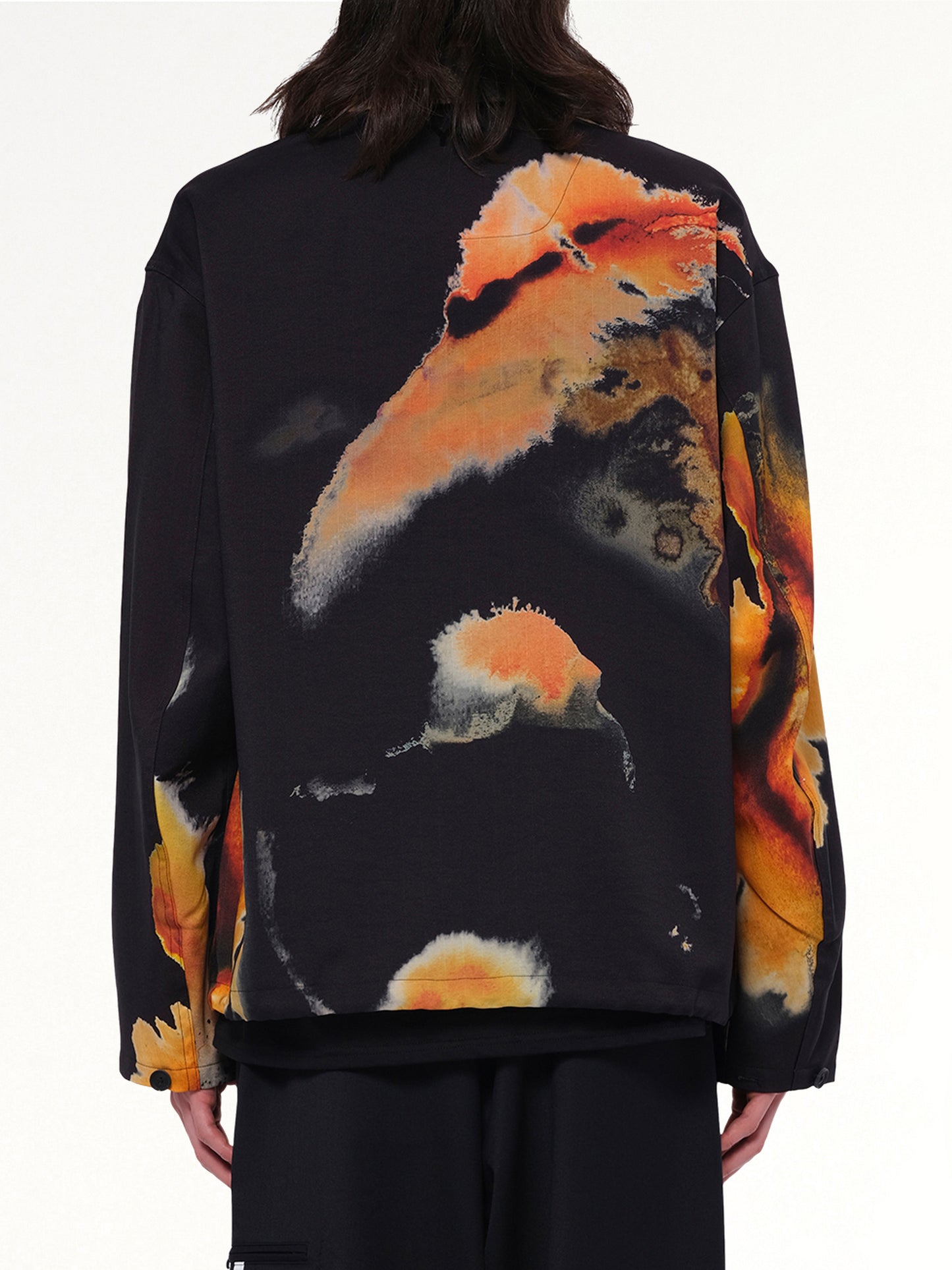 AOP Sport Uniform Coach Jacket in Black