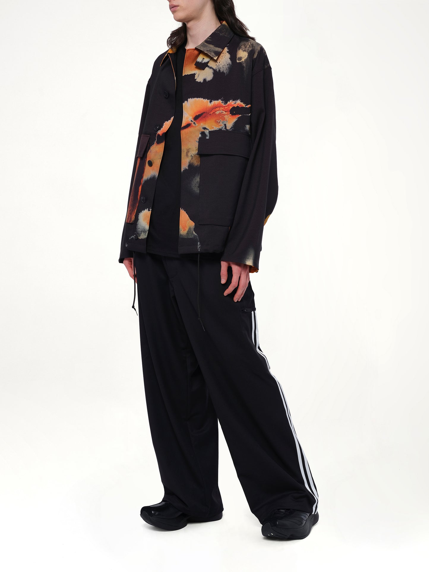 AOP Sport Uniform Coach Jacket in Black