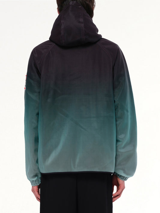 Nylon Gradient Windbreaker in Green