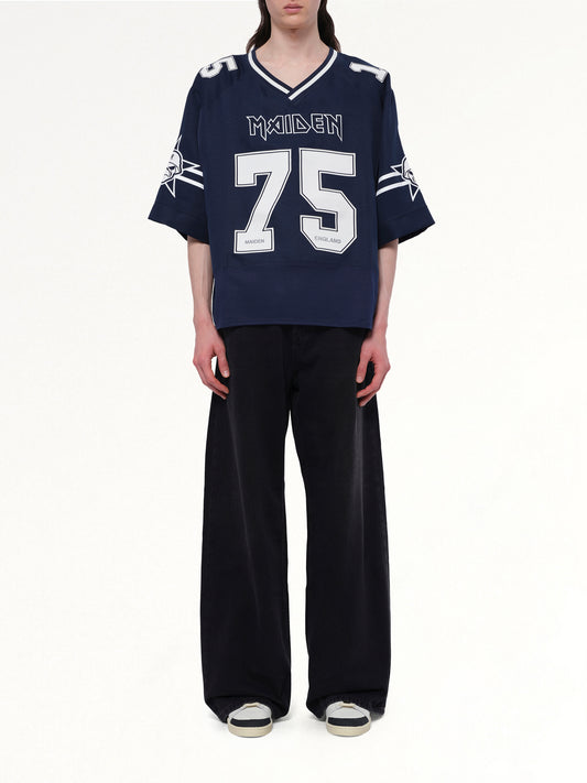 Iron Maiden Anniversary Jersey in Mid Blue