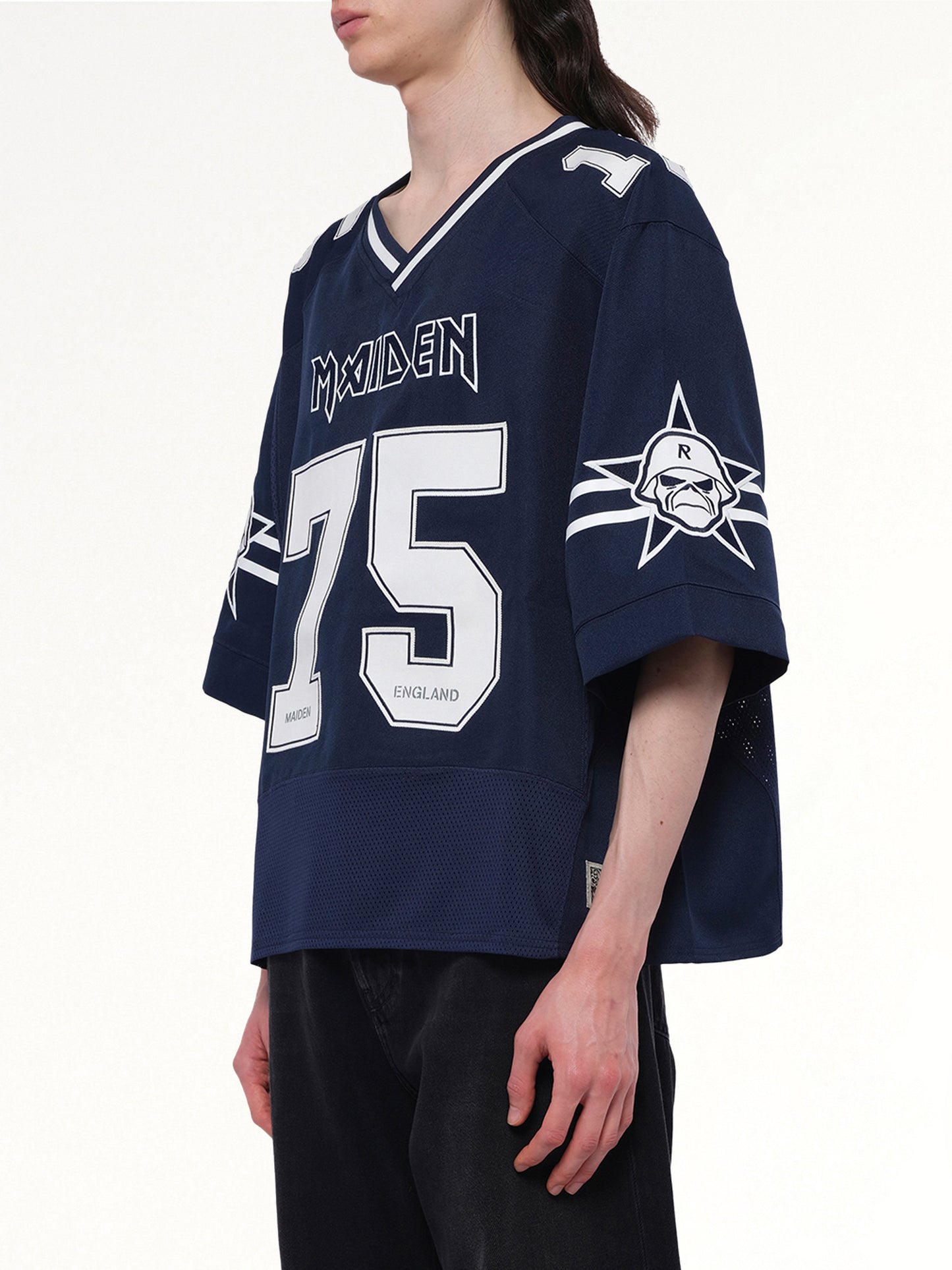 Iron Maiden Anniversary Jersey in Mid Blue