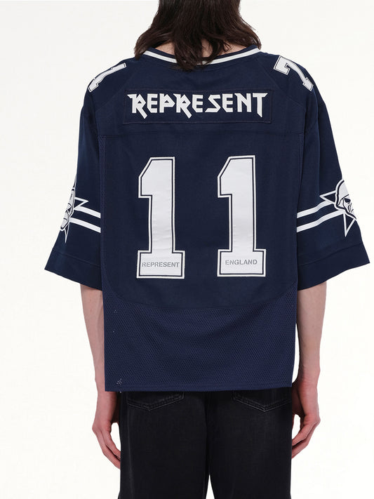 Iron Maiden Anniversary Jersey in Mid Blue