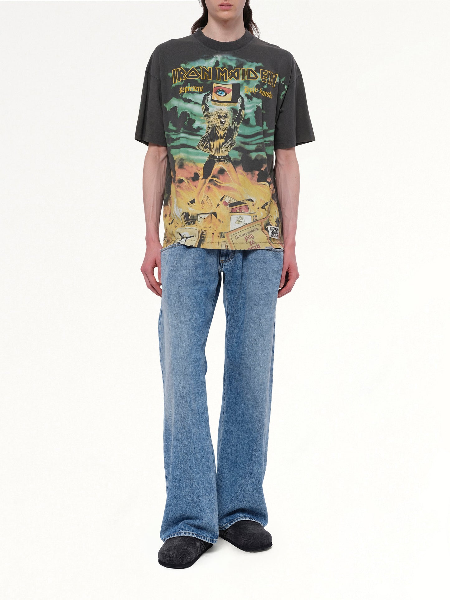 Iron Maiden Holy Smoke T-Shirt in Ash