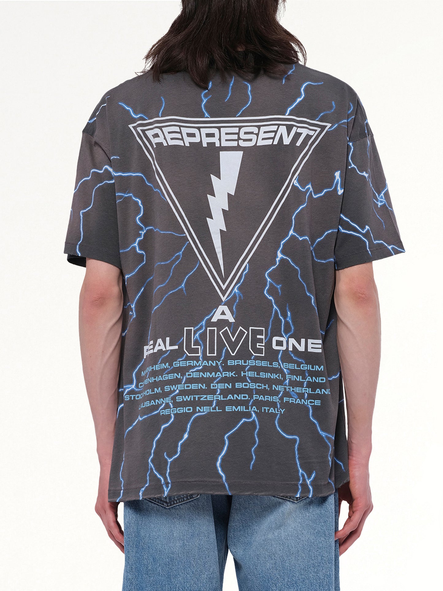 Iron Maiden a Real Live One T-Shirt in Sunfade Grey