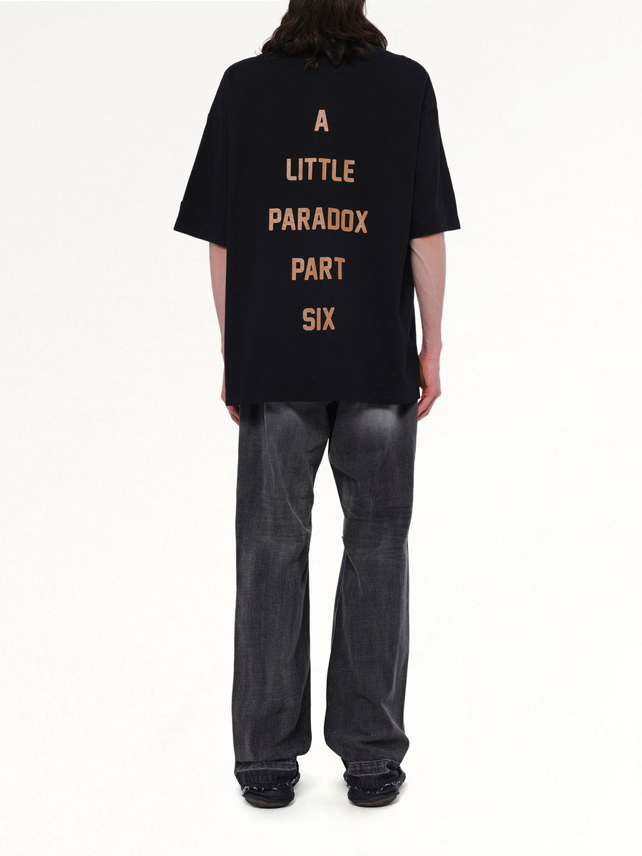 Dog Printed T-Shirt in Black