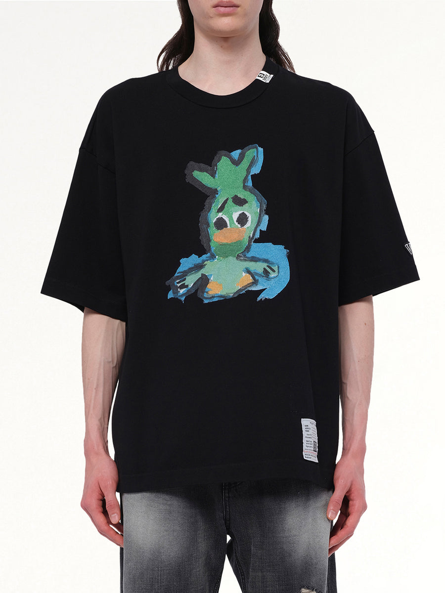 Leon Printed T-Shirt in Black