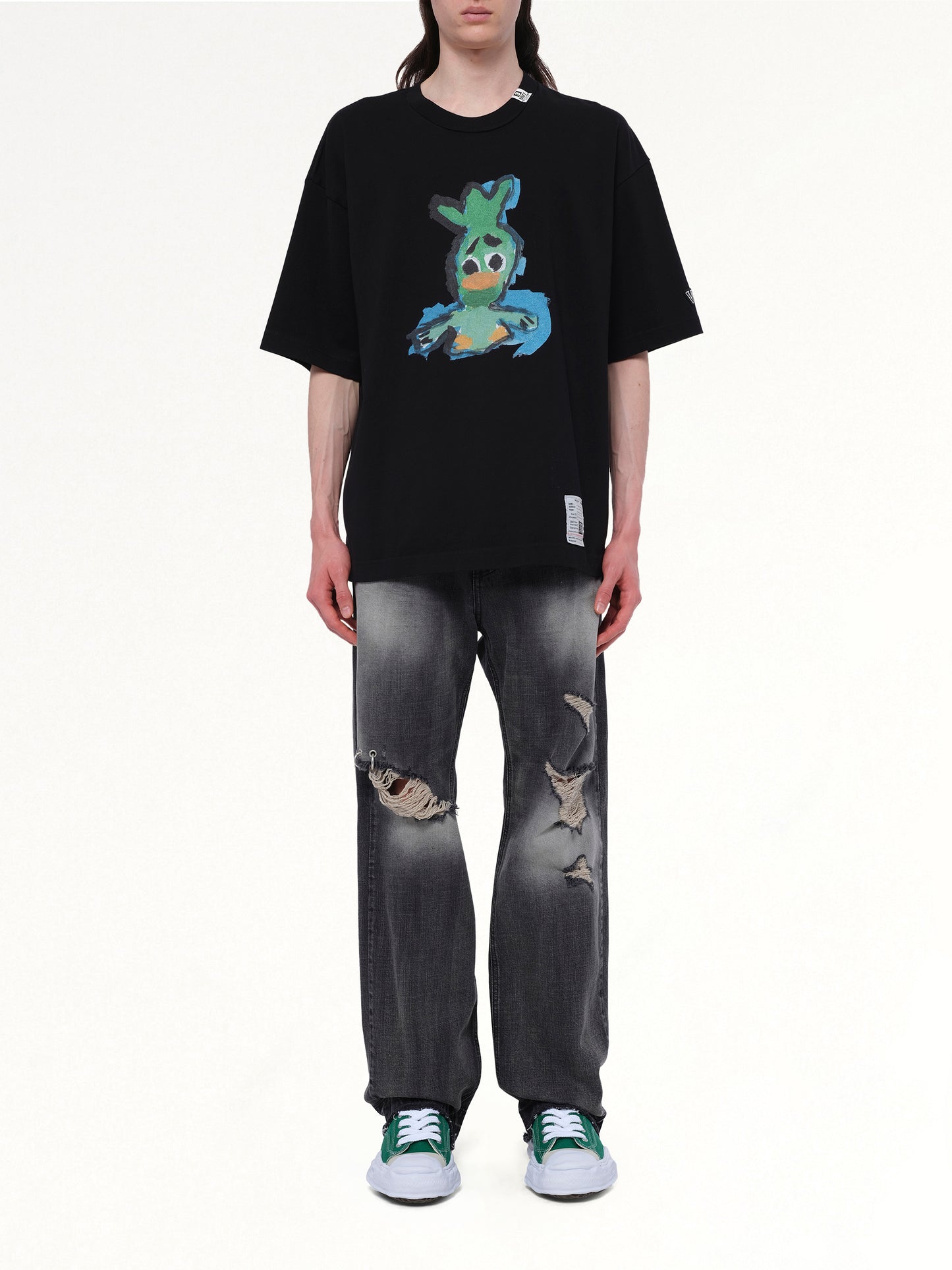 Leon Printed T-Shirt in Black