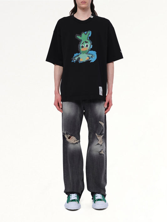 Leon Printed T-Shirt in Black