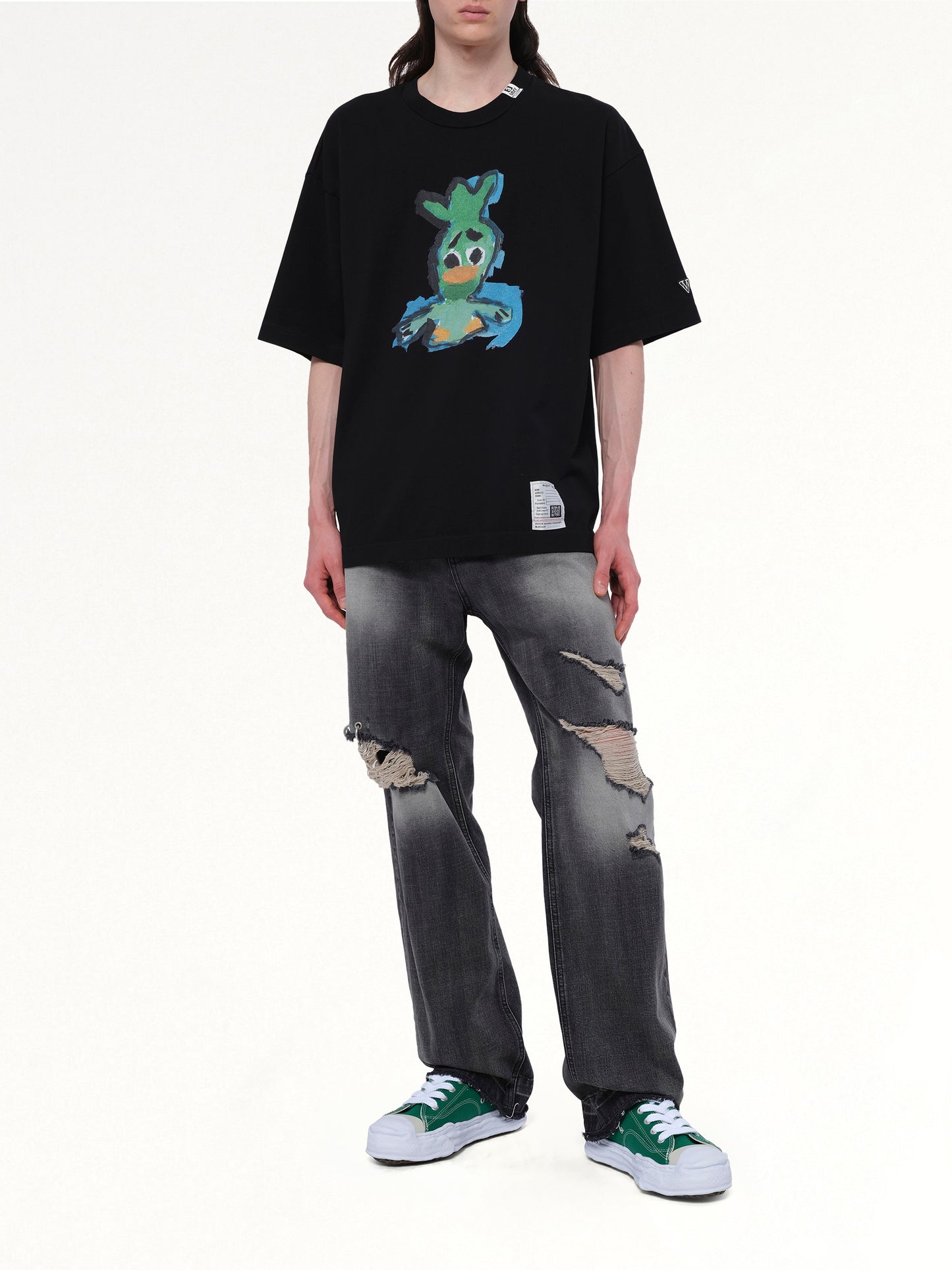 Leon Printed T-Shirt in Black