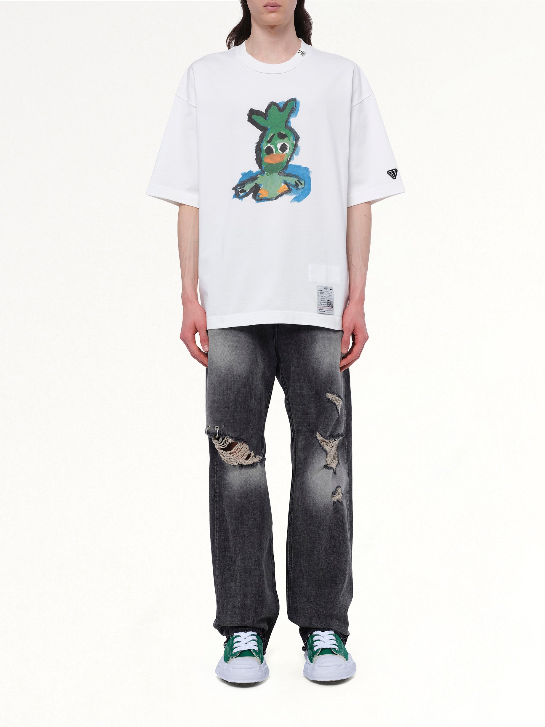 Leon Printed T-Shirt in White