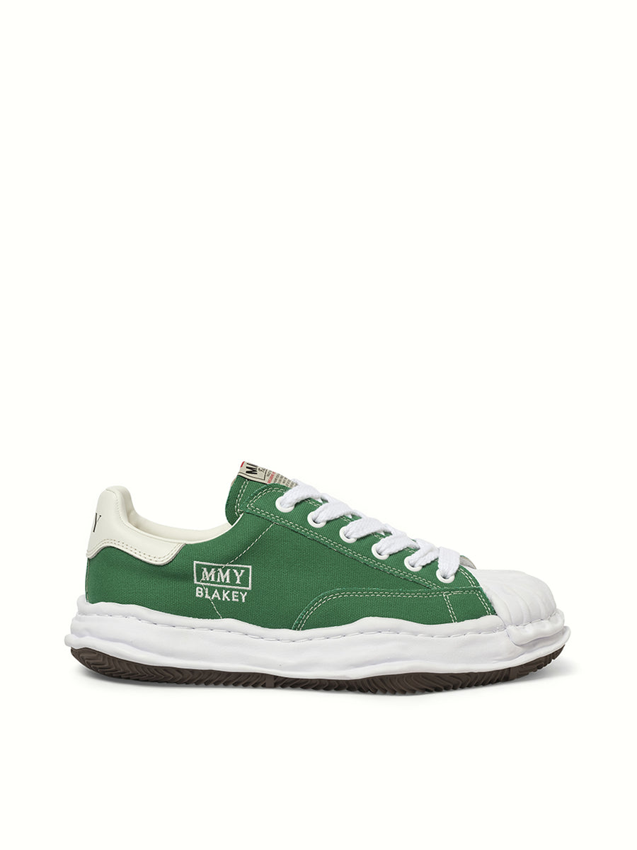 Blakey OG Sneaker in Cl Green Side View | MAISON MIHARA YASUHIRO