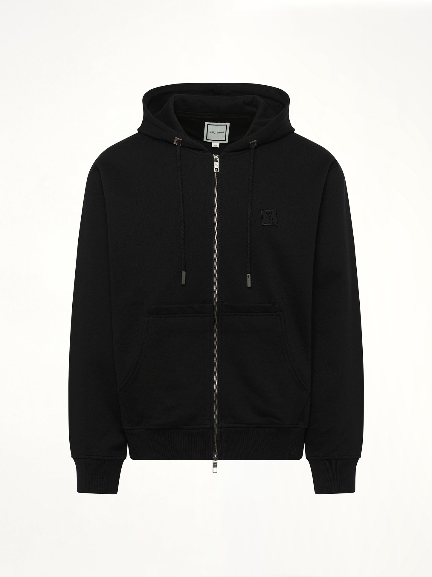 Zip Hoodie in Black