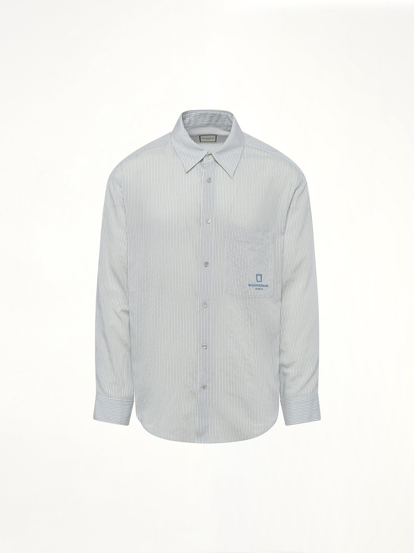 Stripe Button Up Shirt in Blue