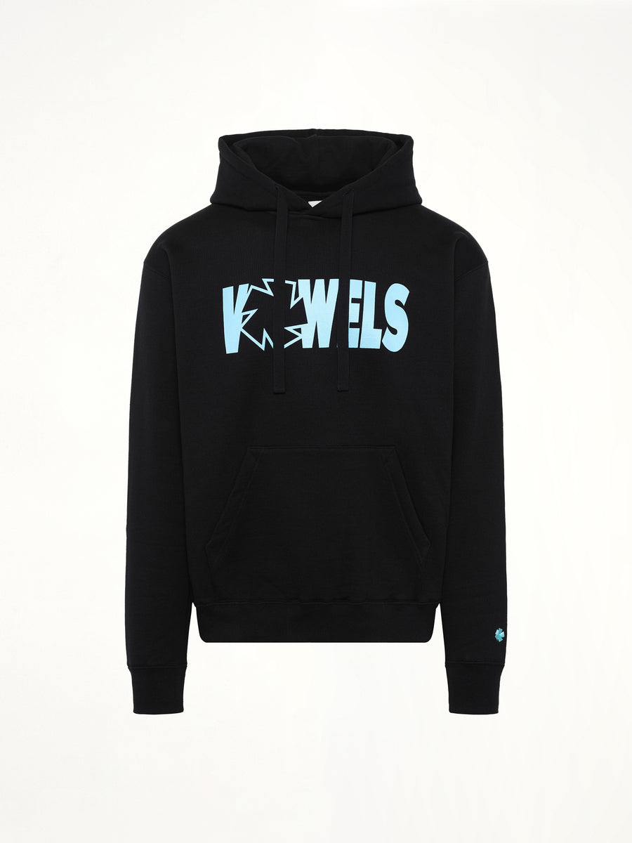 Icon Spell Out Hoodie in Black