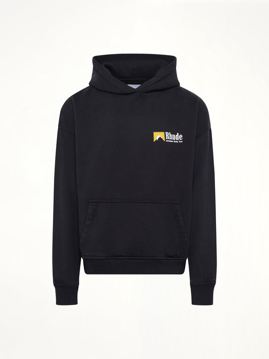 International Racing Logo Hoodie in Vintage Black