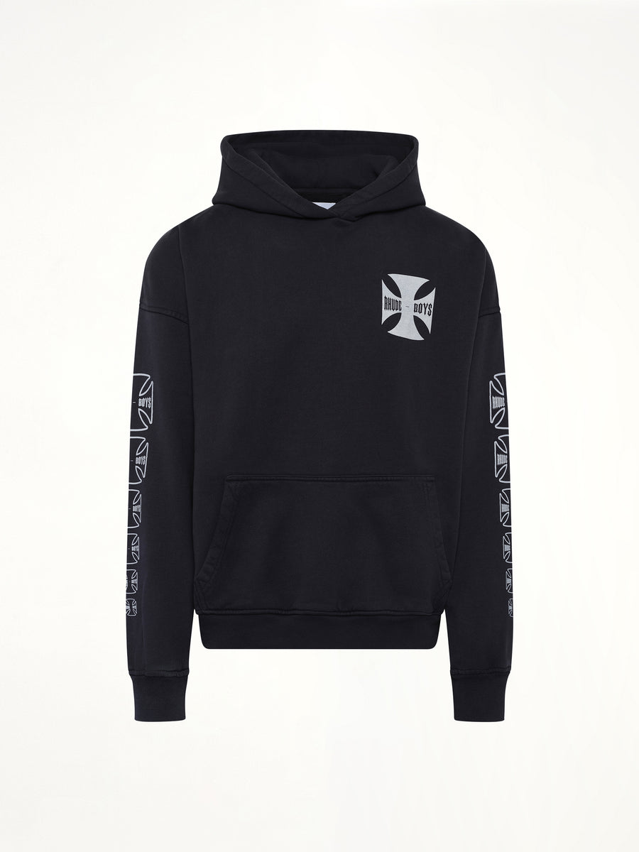 Rhude Boys Hoodie in Vintage Black