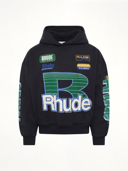 Roadway Racing Hoodie in Vintage Black