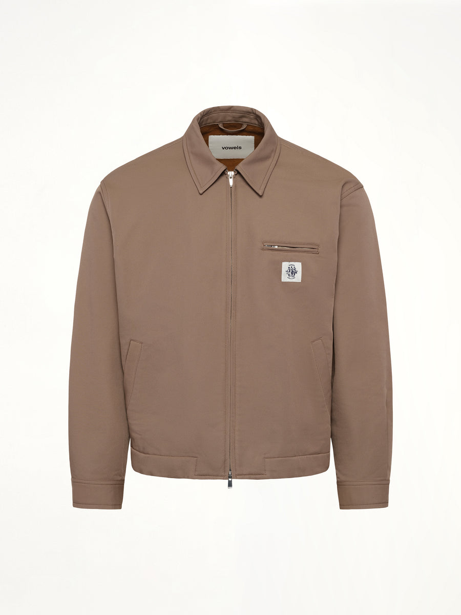 Zip Up Jacket in Khaki