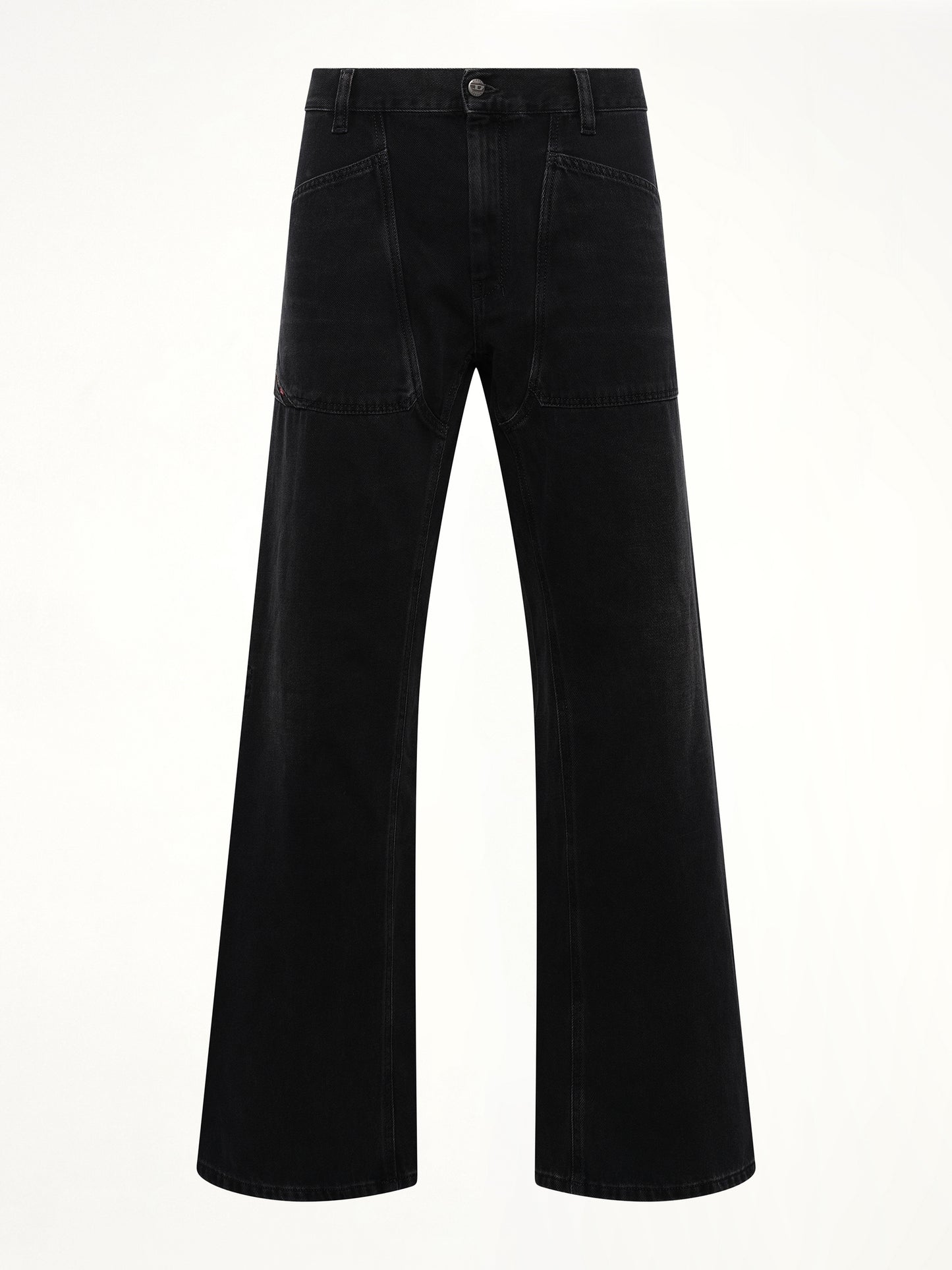 D-ZETA Relaxed Jeans in Black/Dark Grey
