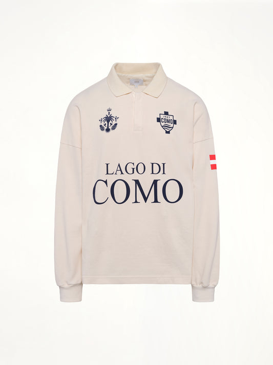 FC Como Pique Polo in White