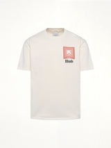Chevron Logo Repeat T-Shirt in Vintage White