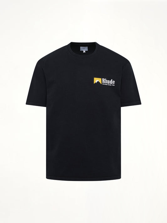 International Racing Logo T-Shirt in Vintage Black