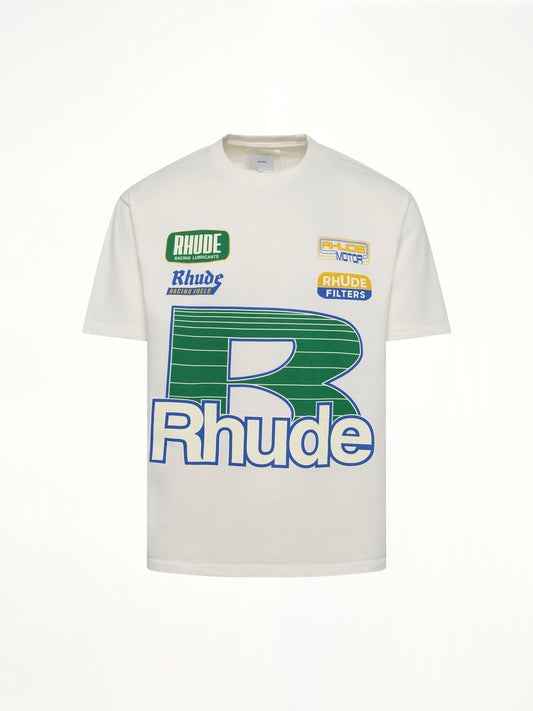 Roadway Racing T-Shirt in Vintage White