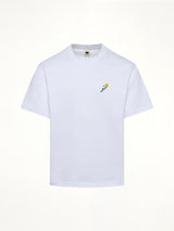 Floral Embroidered T-Shirt in White