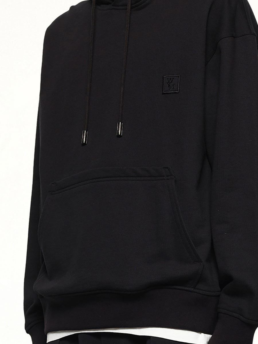 Flower Petal Hoodie in Black
