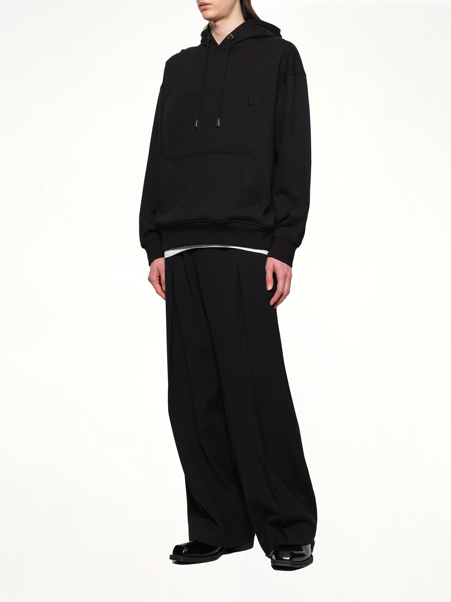 Flower Petal Hoodie in Black