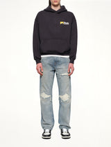 International Racing Logo Hoodie in Vintage Black