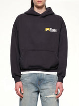 International Racing Logo Hoodie in Vintage Black