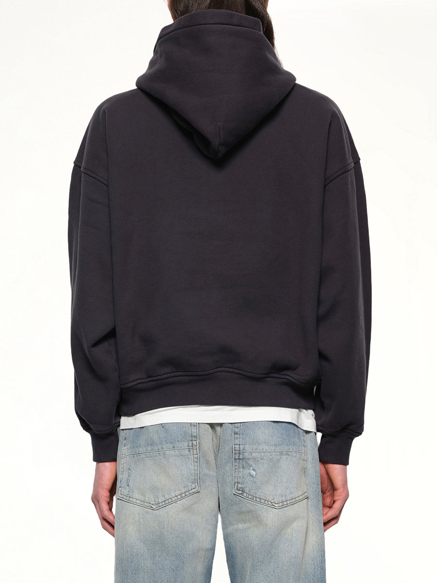 International Racing Logo Hoodie in Vintage Black